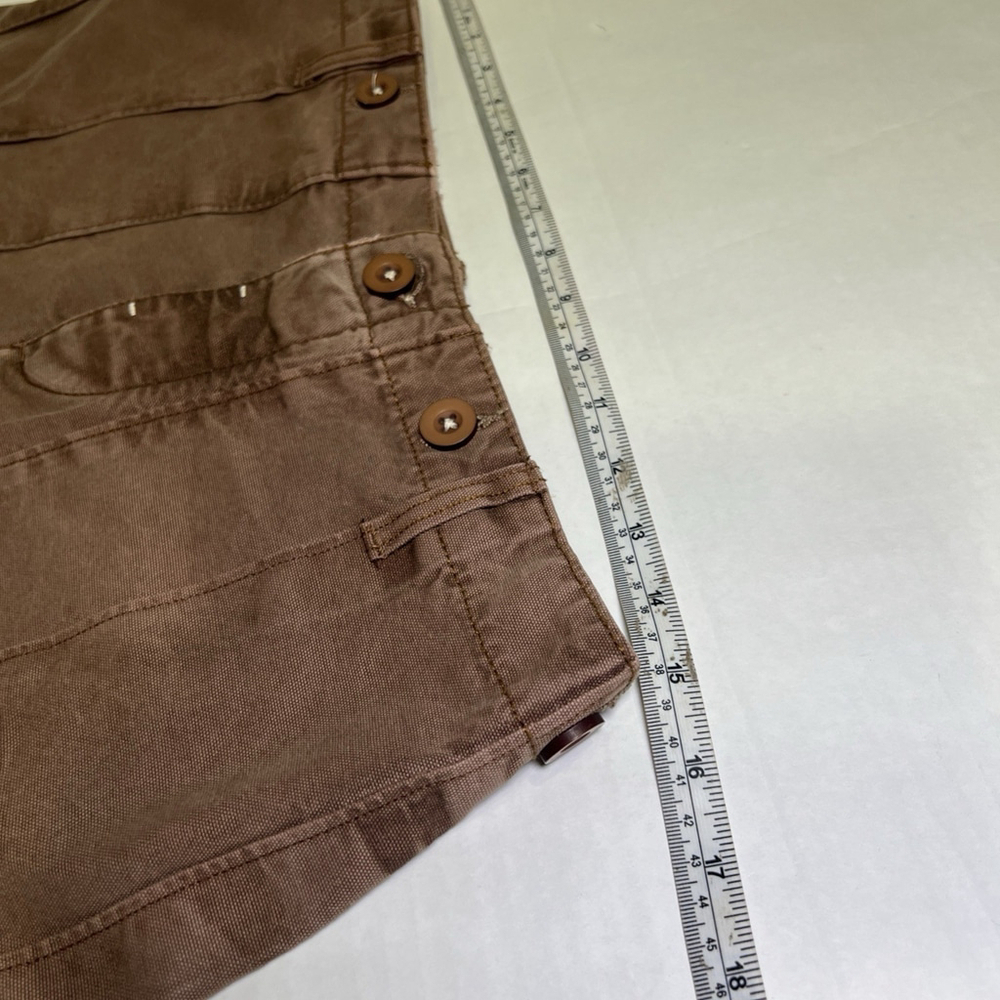 Free People All Yours Micro Shorts Brown Size 8 Casual Summer Festive - Picture 11 of 12